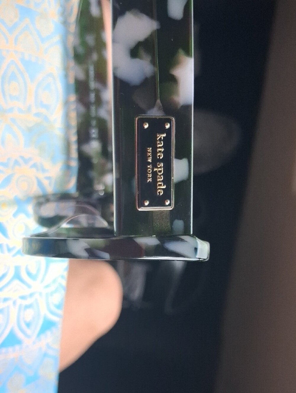 Kate Spade Green and White Tortoiseshell Sunglasses - Picture 2 of 5